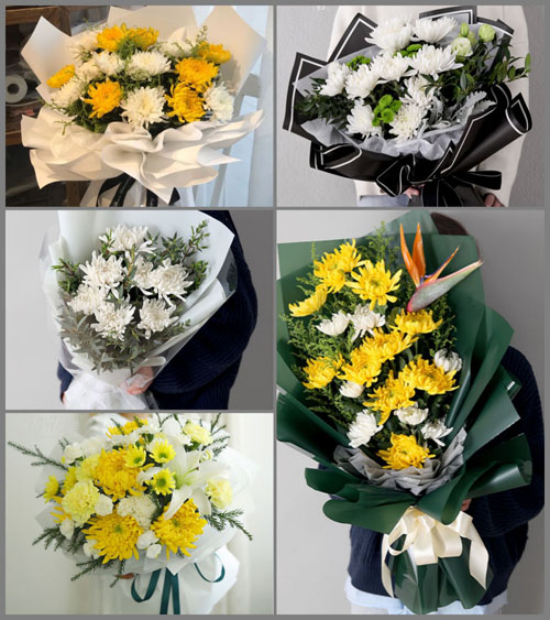 浙江省台州玉环县沙门镇都墩村白事花束代送